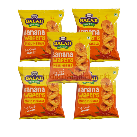 Balaji Banana chips mast masala pack of 5 X 25gm
