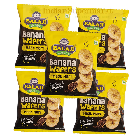Balaji Banana chips mast mari pack of 5 X 25gm