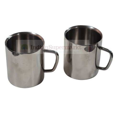 Steel Tea Cup Set of 2