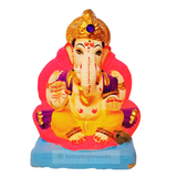 Shadu Mitti Jaswant Phool Ganesh Idol - indiansupermarkt