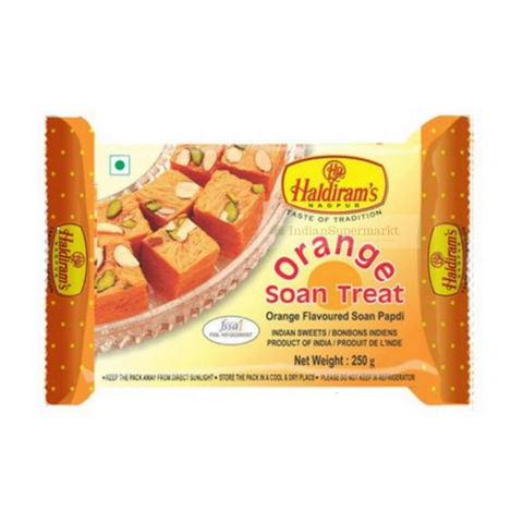 Haldiram Orange Soan Papdi  - indiansupermarkt