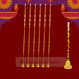 Artificial Diya and Pearl Hanging Toran