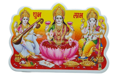 God Stickers Laxmi Ganesh Saraswati - indiansupermarkt