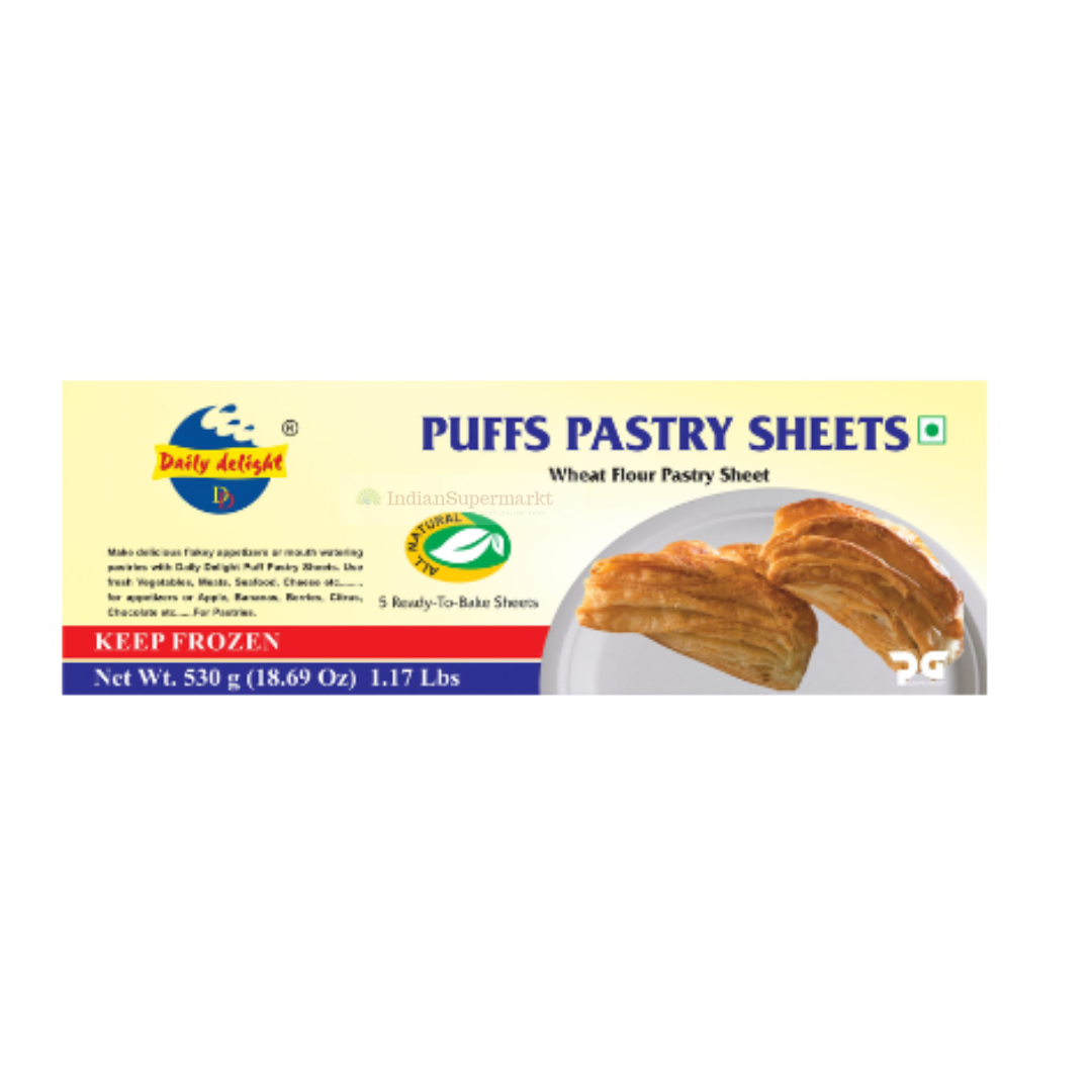 Get Daily Delight Wheat Flour Puff Pastry Sheets 5pcs Delivered