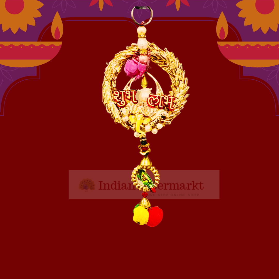 Pair of Shubh Labh with Parrot