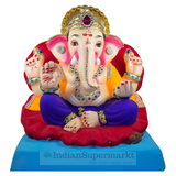 Eco Friendly Ganesha Jaswant Chaturbhuj or Shadu Mati Ganpati 10"
