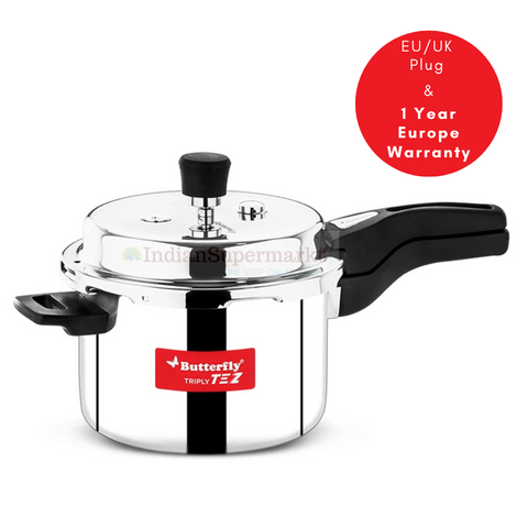 Butterfly Tez Triply Pressure Cooker 5 Ltr with Warranty