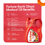 Fortune Mustard Oil Kachi Ghani Edible 5Ltr