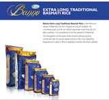 Banno Extra long Traditional Basmati rice Blue  1kg - Indiansupermarkt