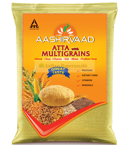 Aashirvaad  Multigrain Atta  5kg - Indiansupermarkt