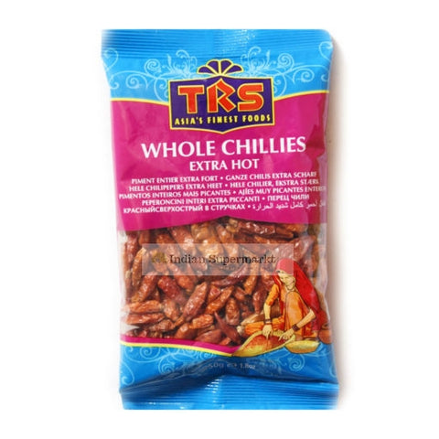 TRS Chillies Whole Ex. Hot 50gm - Indiansupermarkt