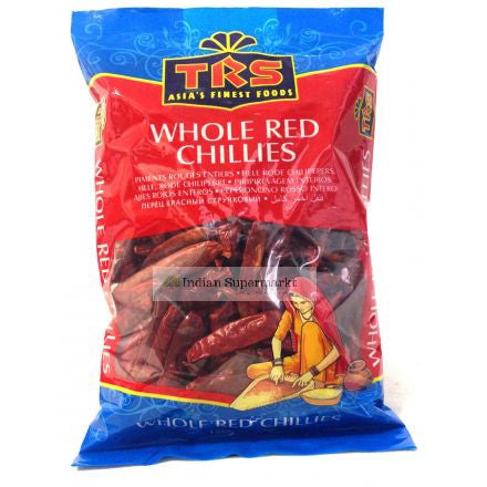 TRS Chillies Whole Red (Long) 150gm - Indiansupermarkt
