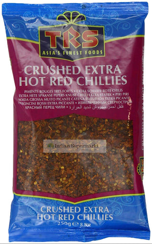 TRS Red Chillies crushed Ex Hot  250gm - Indiansupermarkt