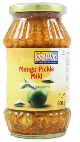 Ashoka Mango Pickle Mild  500gm - Indiansupermarkt