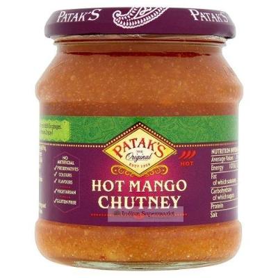 Patak Mango Chutney Hot 340gm - Indiansupermarkt