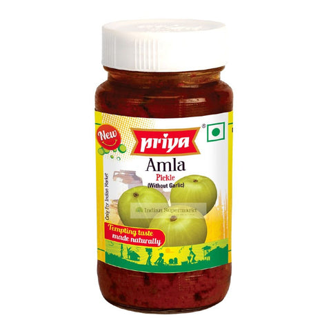 Priya Amla Pickle ( Without Garlic)  300gm - Indiansupermarkt