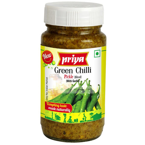 Priya Green Chilli Pickle  300gm - Indiansupermarkt