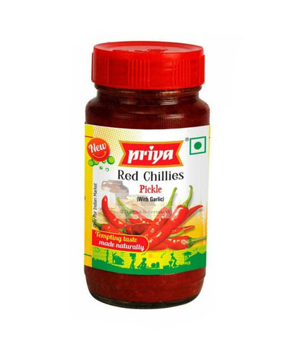 Priya Red Chilli Pickle Laal mirch ka achaar 300gm - Indiansupermarkt