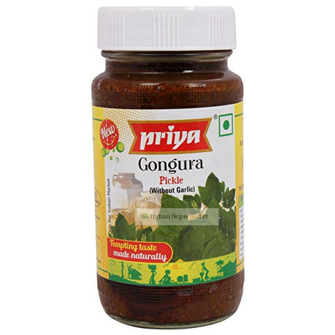 Priya Gongura Pickle  300gm - Indiansupermarkt
