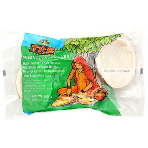 TRS Dried Coconut Halves  250gm - Indiansupermarkt