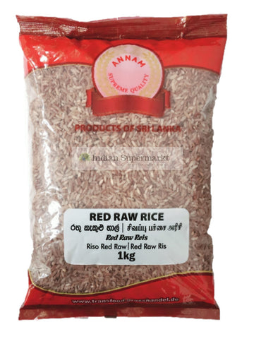 Annam Red Raw Rice  1kg - Indiansupermarkt