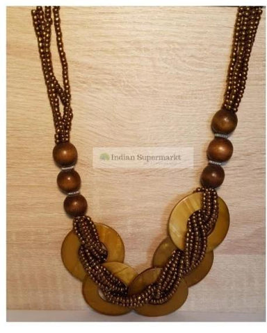 Golden Beads Necklace - Indiansupermarkt