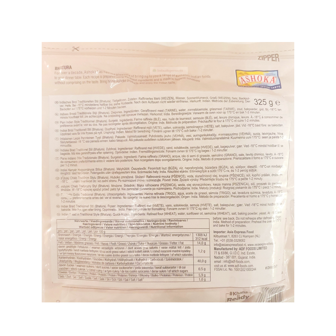 Ashoka Frozen Bhatura 5 (Delivery in Berlin) IndianSupermarkt
