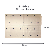 Double Bed Bedsheet Cover Set Doubled Sided Pillows