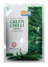 Ashoka Green chilli frozen - indiansupermarkt
