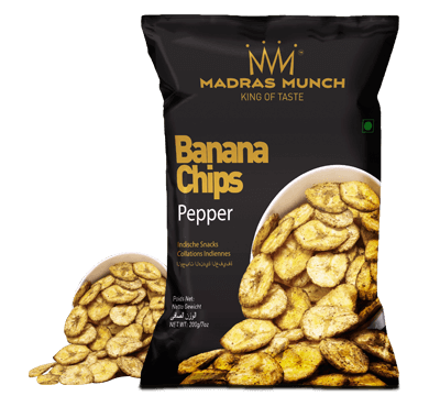Madras Munch Banana Chips Pepper - indiansupermarkt