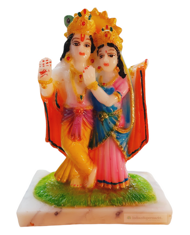 God Statue or Murti Poly Marble Radha Krishna