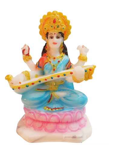 God Marble Statue Maa Saraswati - indiansupermarkt