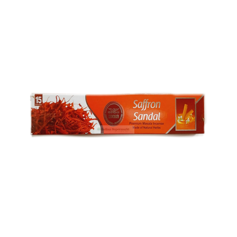 Incense Sticks Saffron Sandal - indiansupermarkt
