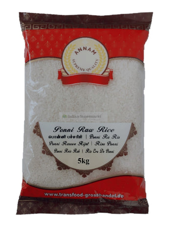 Annam Ponni Raw rice  5kg - Indiansupermarkt