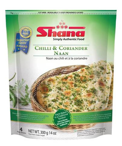 Shana Chilli Coriander Naan - indiansupermarkt