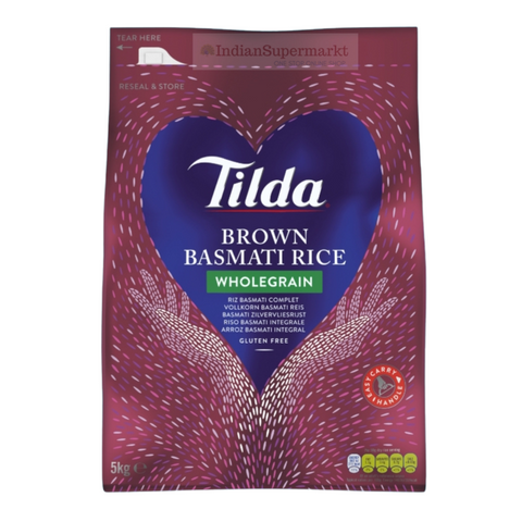 Tilda Brown Basmati Rice 5Kg - indiansupermarkt