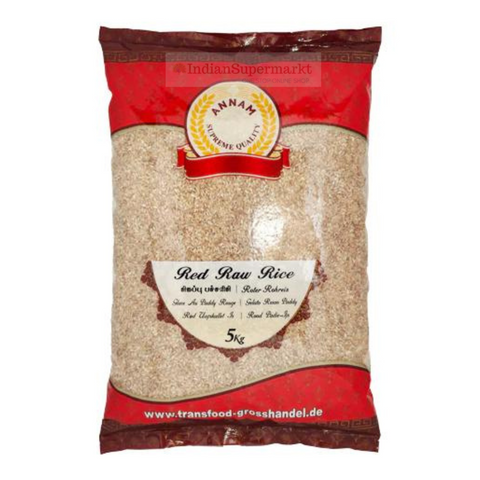 Annam Red Raw Rice 5kg - indiansupermarkt 