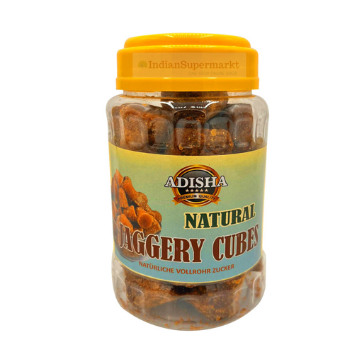 Adisha Natural Jaggery Cubes or Gur Brown - indiansupermarkt
