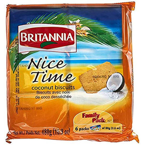 Britannia Nice Time Coconut Biscuits - indiansupermarkt