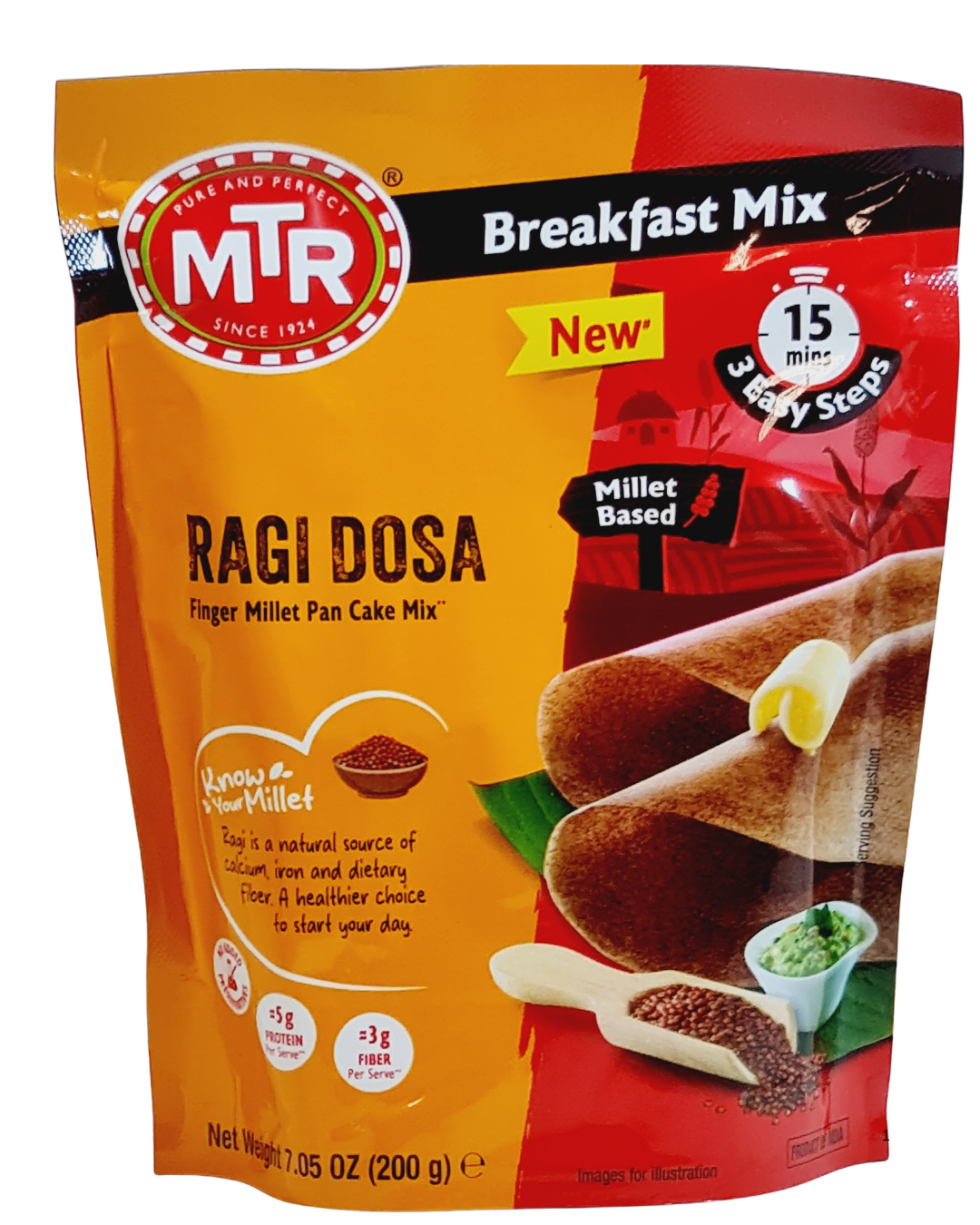 MTR Instant Ragi Dosa Mix 200gm