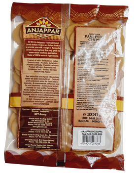 Anjappar Pani Poori Chips - Golgappa Chips 200gm
