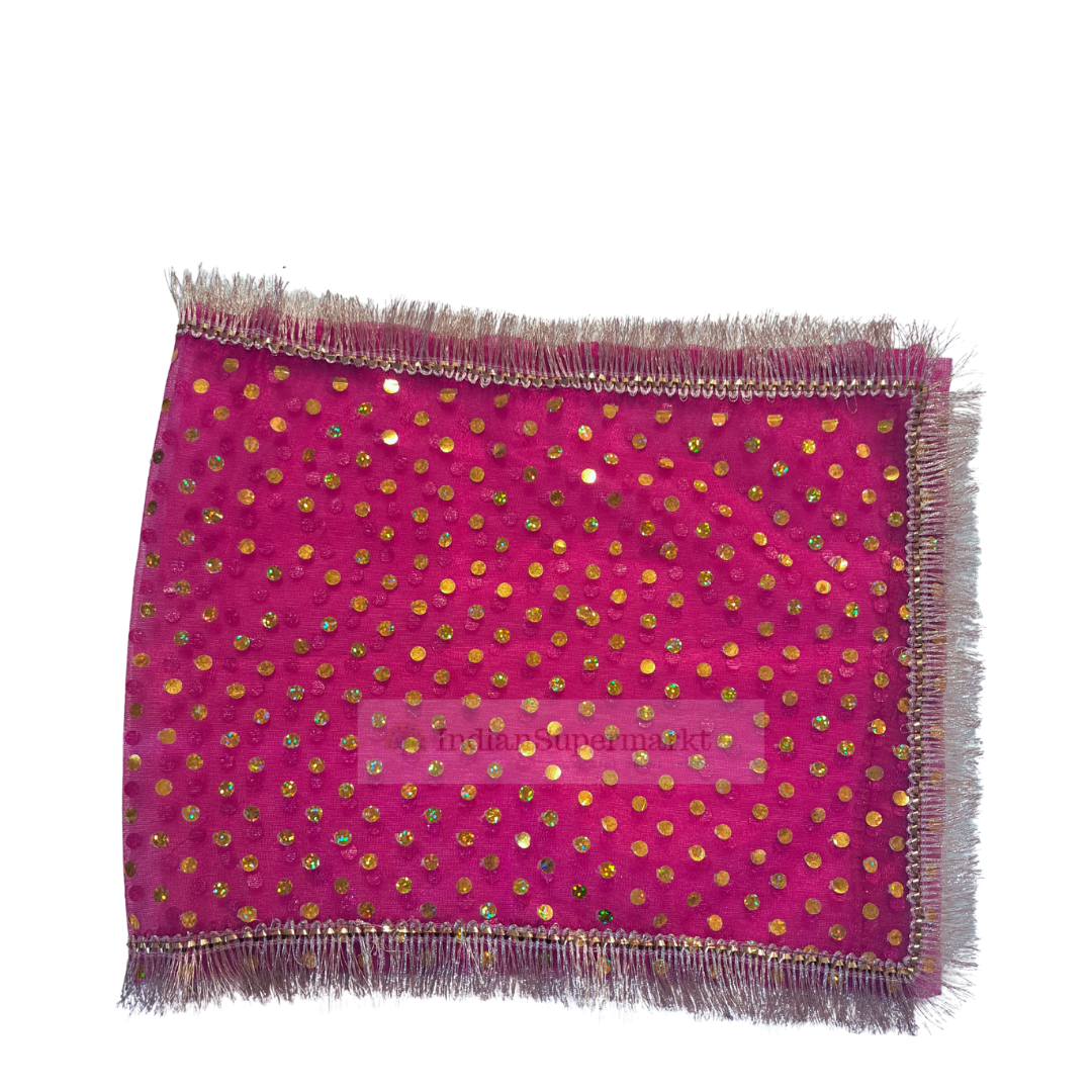 Pink Gota Chunni - indiansupermarkt