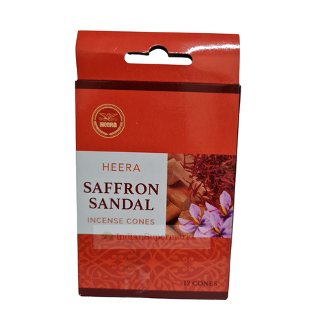 Heera Saffron Sandal Dhoop cones