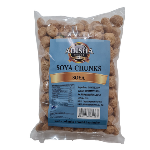 Adisha Soya Chunks 250gm - indiansupermarkt