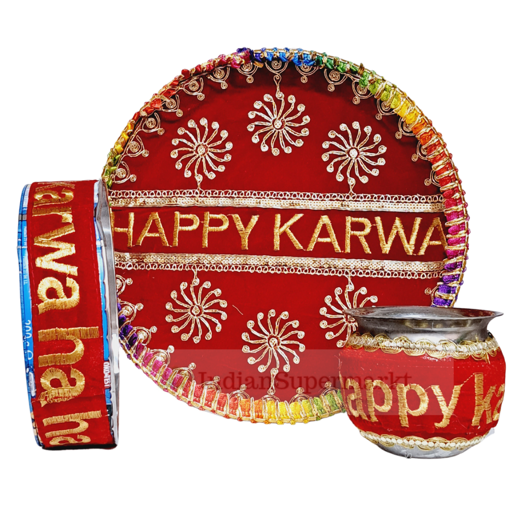 Happy KarwaChauth Thali Set