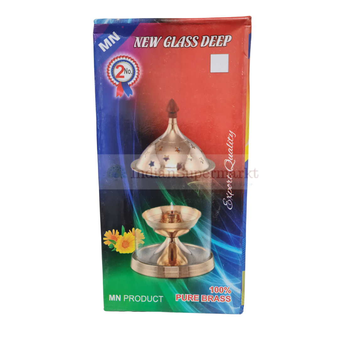 Brass Akhand Diya Jyot - Large Size