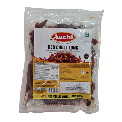 Aachi Red Chillies Whole 100gm
