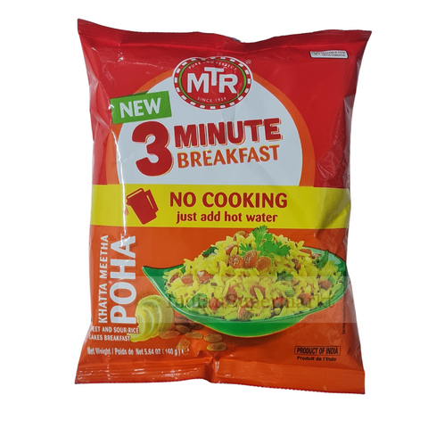 MTR 3 Minute Instant Khatta Meetha Poha 160gm