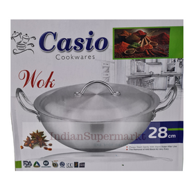 Casio Aluminium  Wok or Kadai 28cm
