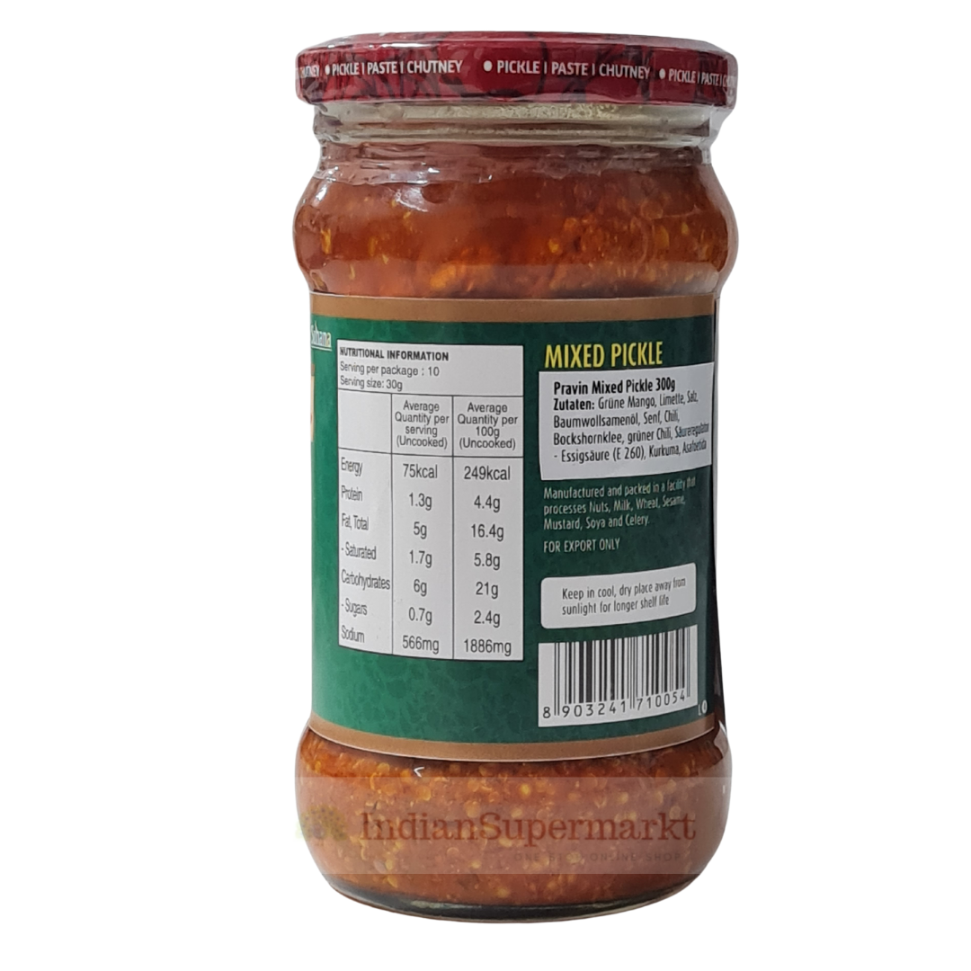 Pravin Mixed Pickle Hot 300gm - IndianSupermarkt
